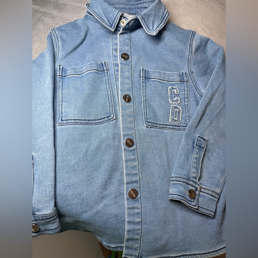 Dior Kids Blue Denim Jacket